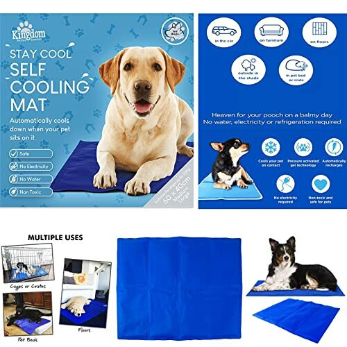 NTI KINGDOM SELF COOLING COOL GEL PET MAT DOG CAT PUPPY HEAT