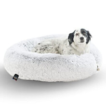 Dog bed large Cat Soothing Cushion 80cm DODO Donut? Comfortable Round Soft Calming Anti Stress Plush Small Medium Large Orthopedic Foam 23 kg/m3