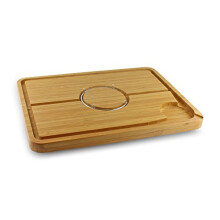 Deluxe Spiked Bamboo Wooden Roast Joint Carving & Cutting Board 48 x 36cm