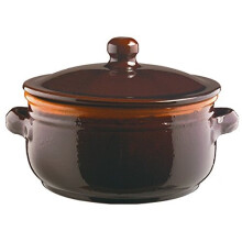 Coli Souce Pan 24 Cm. Brunella - Non-Toxic, Dishwasher & Microwave Safe Terracotta Pan That Reduces Sticking and Intensifies Flavour
