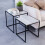 Vida Designs (Grey) Brooklyn 2pc Nesting Coffee & End Tables 1