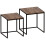 Vida Designs (Dark Wood) Brooklyn 2pc Nesting Coffee & End Tables 7