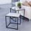 Vida Designs (Grey) Brooklyn 2pc Nesting Coffee & End Tables 3