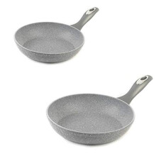 Salter Marble Collection 20cm and 28cm Frying Pans Grey (COMBO-6448)