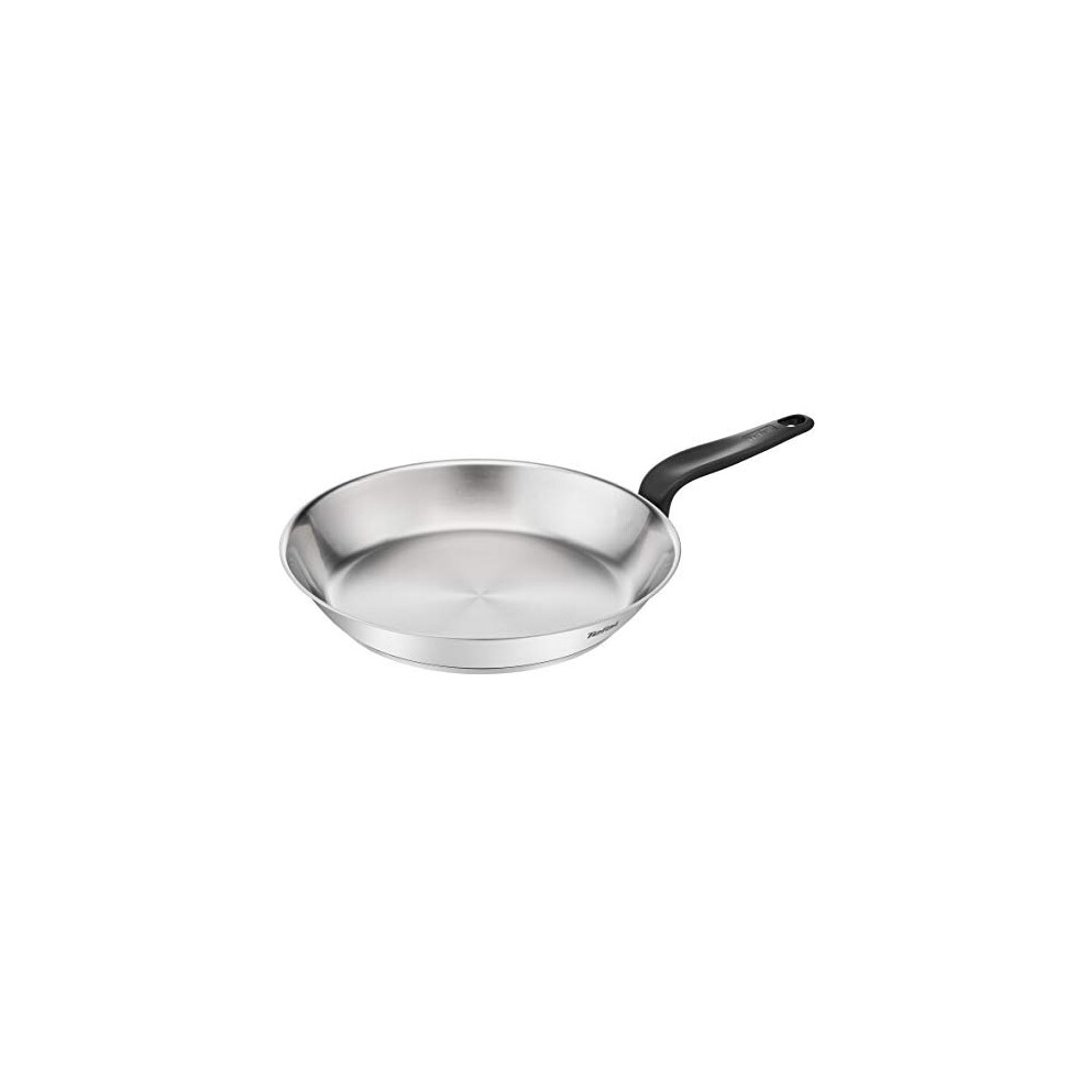 Tefal Primary E3080604 Stainless Steel Frying Pan, 28 cm, High Quality Stainless Steel, Induction for Cooking Delicious Recipes and Deicing