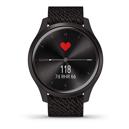 Garmin vivomove Style Graphite, Black Pepper, Nylon- Renewed 1