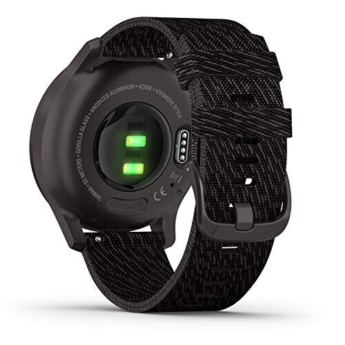Garmin vivomove Style Graphite, Black Pepper, Nylon- Renewed 2