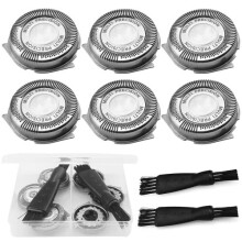 6Pcs SH50 Shaver Replacement Heads,Shaver Head Replacement Blades with Pointed Blade,Compatible with Philips Shaver S5000 S5080 S5570