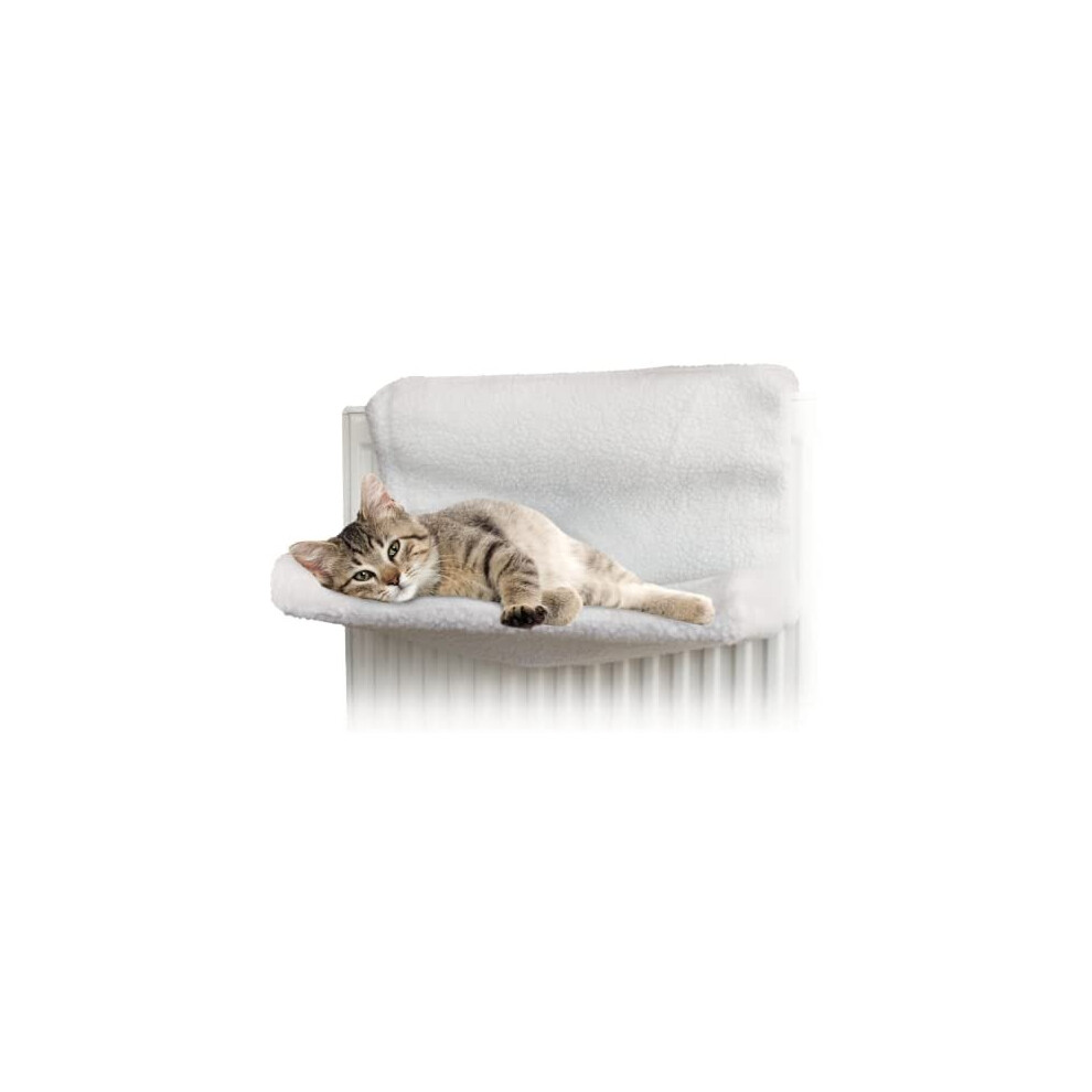 SIC ? Ultra Warm and Cosy Pet Radiator Bed for Cats and Dogs, Safe and Hygienic Machine Washable Bed for Pets (White)