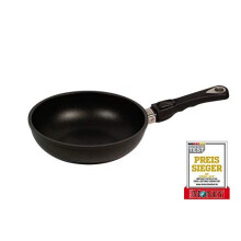 AMT Gastroguss AMZN-I-624-Z20B Saute Pan Diameter 24 cm Height 6 cm Removable Handle Cast Aluminium Lotan? Non-Stick Coating for Grease- Roasting