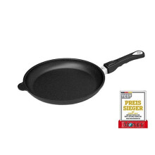 AMT Gastroguss AMZN-428-Z20B Swivel Pan Diameter 28 cm Height 4 cm Removable Handle Cast Aluminium Lotan? Non-Stick Coating for Fat- Roasting