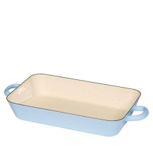 Riess, 0046-006, Frying pan 33/20, CLASSIC- PASTELL, pastel light blue, 33x20 cm, height 6 cm, enamel, induction