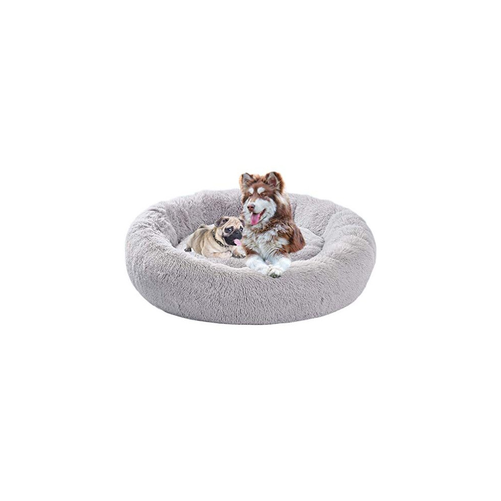 Extra Large Calming Dog Bed Orthopedic Soft Cushion Anti Anxiety Donut Beds Fluffy Plush Sofa Wicker Heated Cave XXL Sleep Basket Xl Medium Large Dogs