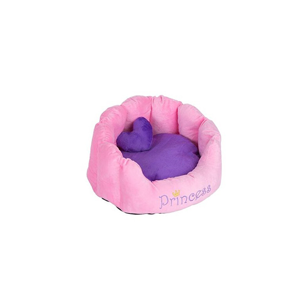 Zooplus Comfortable Snuggle Bed Princess Cats Dogs Washable (Pink)