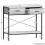 Vida Designs (Grey) Brooklyn Industrial 2 Drawer Console Table Shelf 2