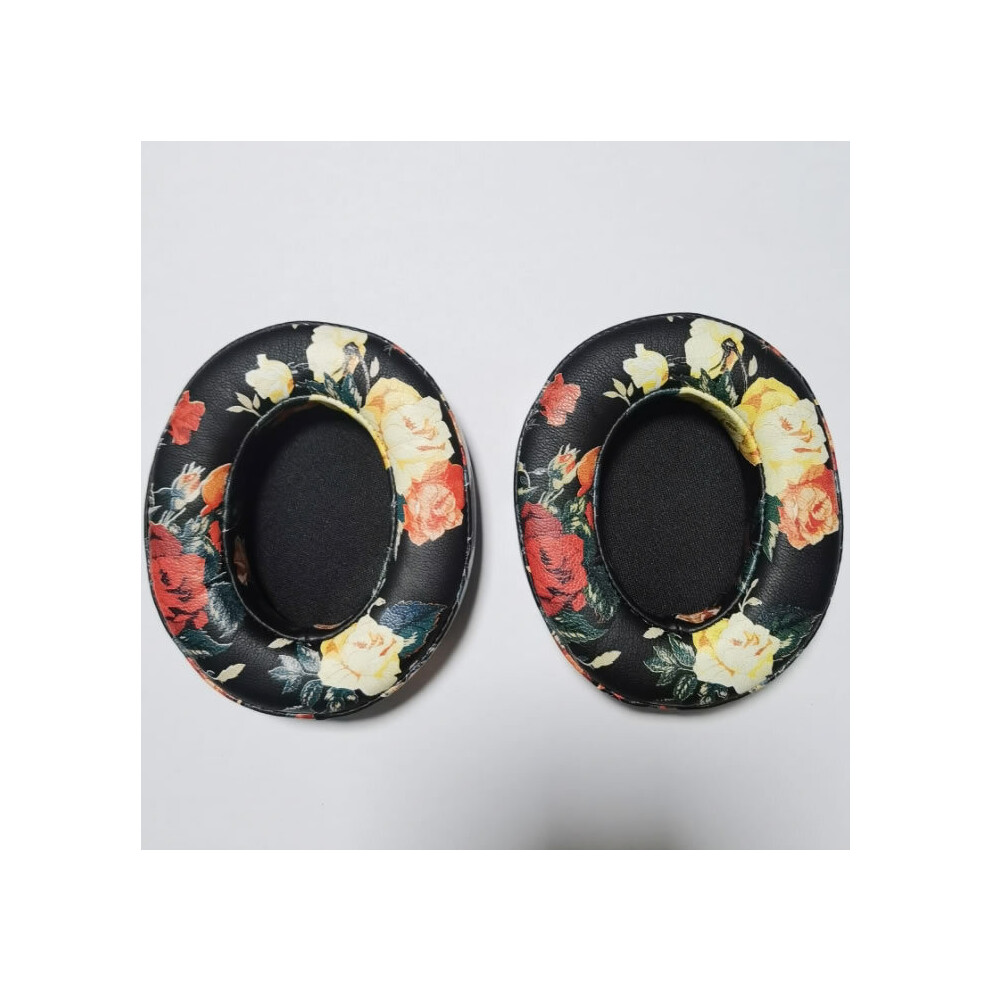 Earpads Cushions For Beats Studio 2 Wireless - With Flower Black 4893385523808