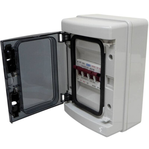 IP65 125 Amp Changeover Switch in Outdoor Weatherproof Enclosure on OnBuy