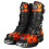 New Rock (46) New Rock Metallic Plattformstiefel Schwarz Rot Unisex 6