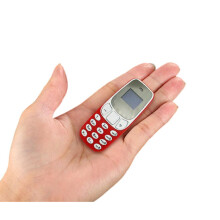 (Red) Mini Mobile Phone Keypad Wireless Portable Bluetooth Non Smart Mobile Phone