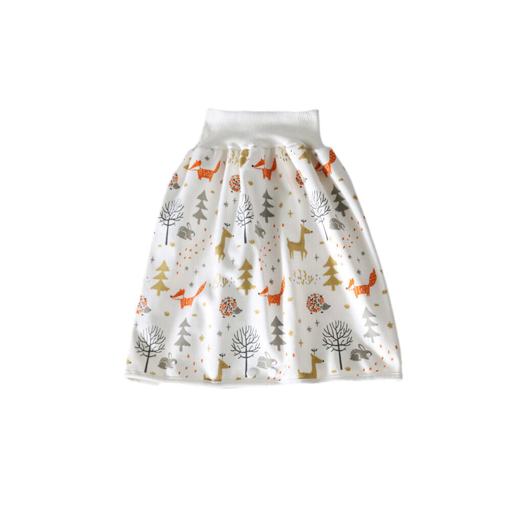 (Grey rabbit and red fox) Baby diaper pants Skirt kids Waterproof sleep pant-image-OPC-PB8XGYJ-NEW