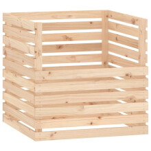 (Brown, 80 x 80 x 78 cm) vidaXL Solid Wood Pine Composter Multi Colours 100x100x102 cm/80x80x78 cm