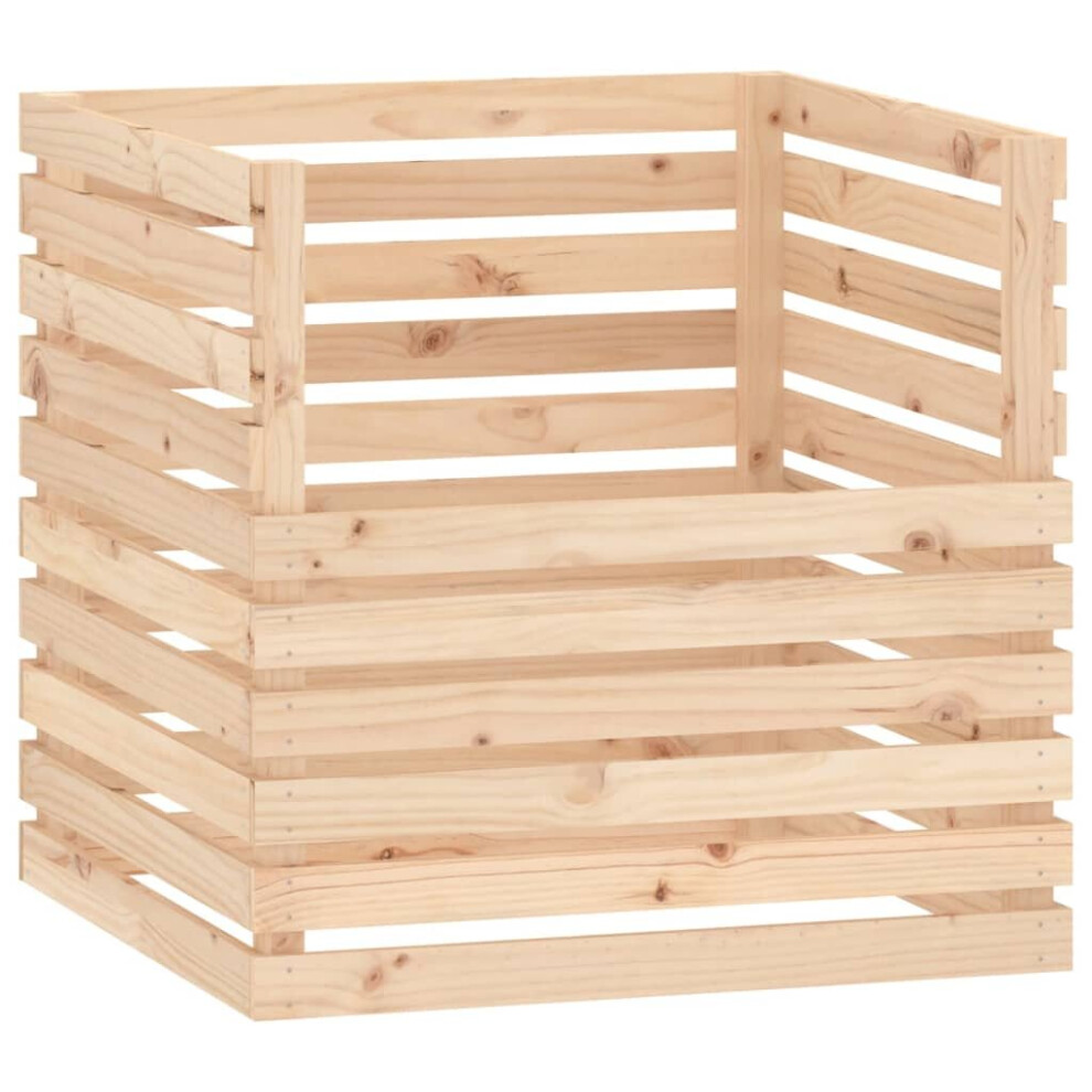 (Brown, 80 x 80 x 78 cm) vidaXL Solid Wood Pine Composter Multi Colours 100x100x102 cm/80x80x78 cm