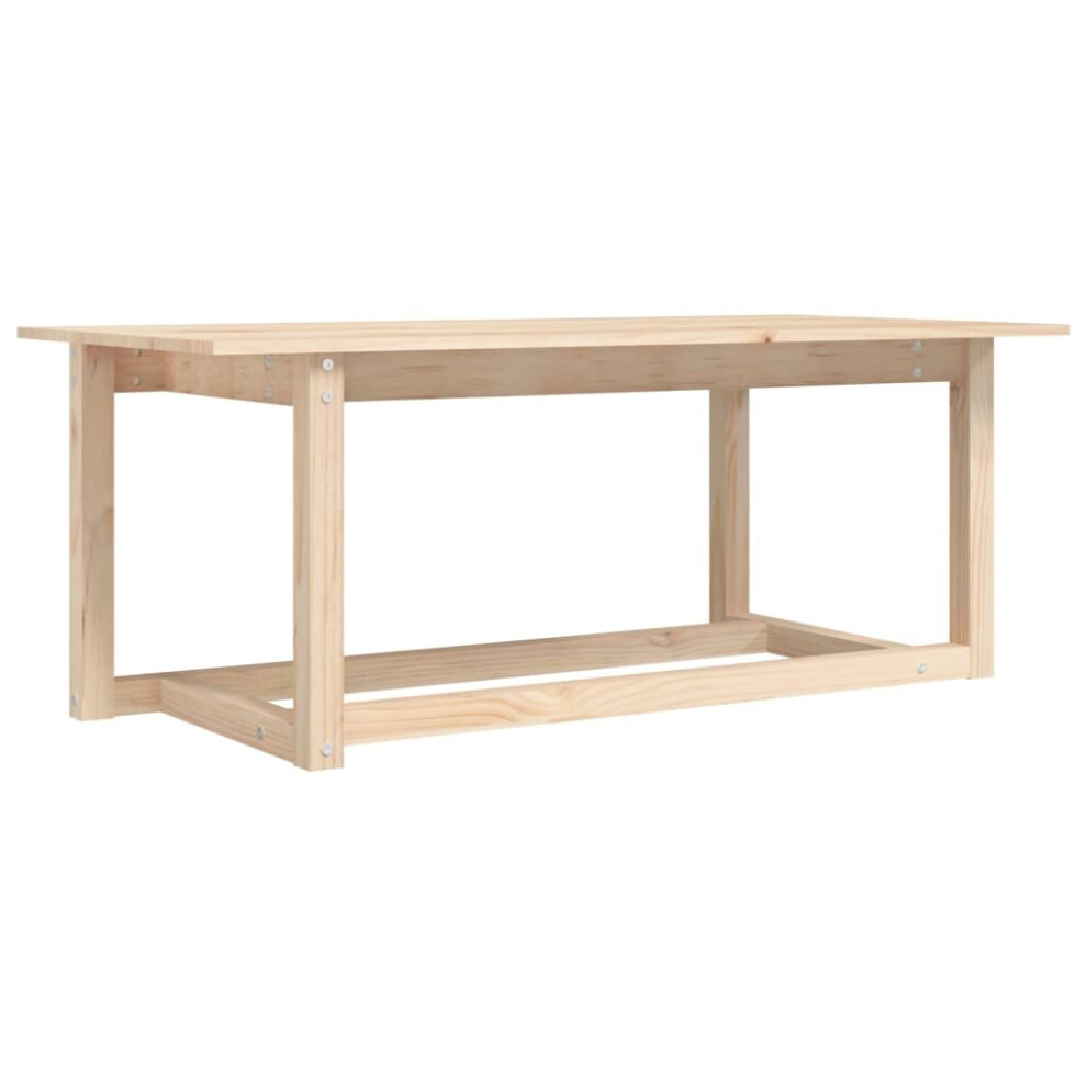Vidaxl (Brown, 110 X 55 X 45 Cm) Solid Wood Pine Coffee Table Multi Colours 110X55x45 Cm/50X50x45 Cm