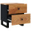 VidaXL (2 Acacia) vidaXL Bedside Cabinet Bed Table Telephone Stand Nightstand Solid Wood Mango 10
