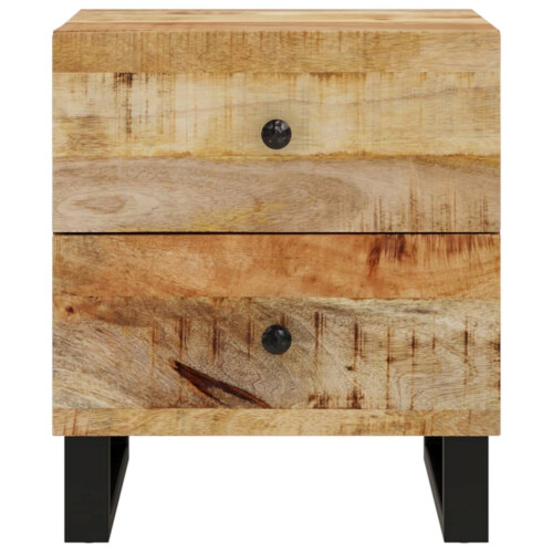 VidaXL (2 Mango) vidaXL Bedside Cabinet Bed Table Telephone Stand Nightstand Solid Wood Mango 2