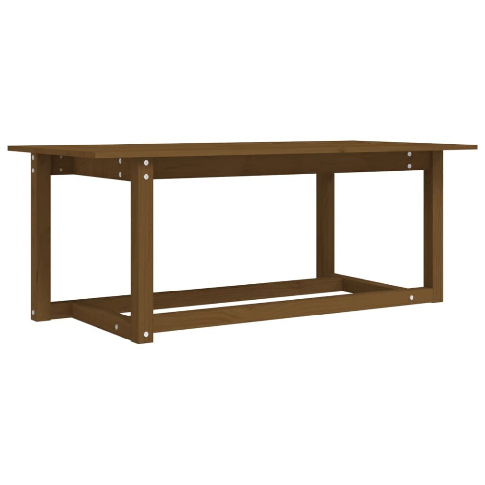 Vidaxl (Honey 110 X 55 X 45 Cm) Solid Wood Pine Coffee Table Multi Colours 110X55x45 Cm/50X50x45 Cm Brown