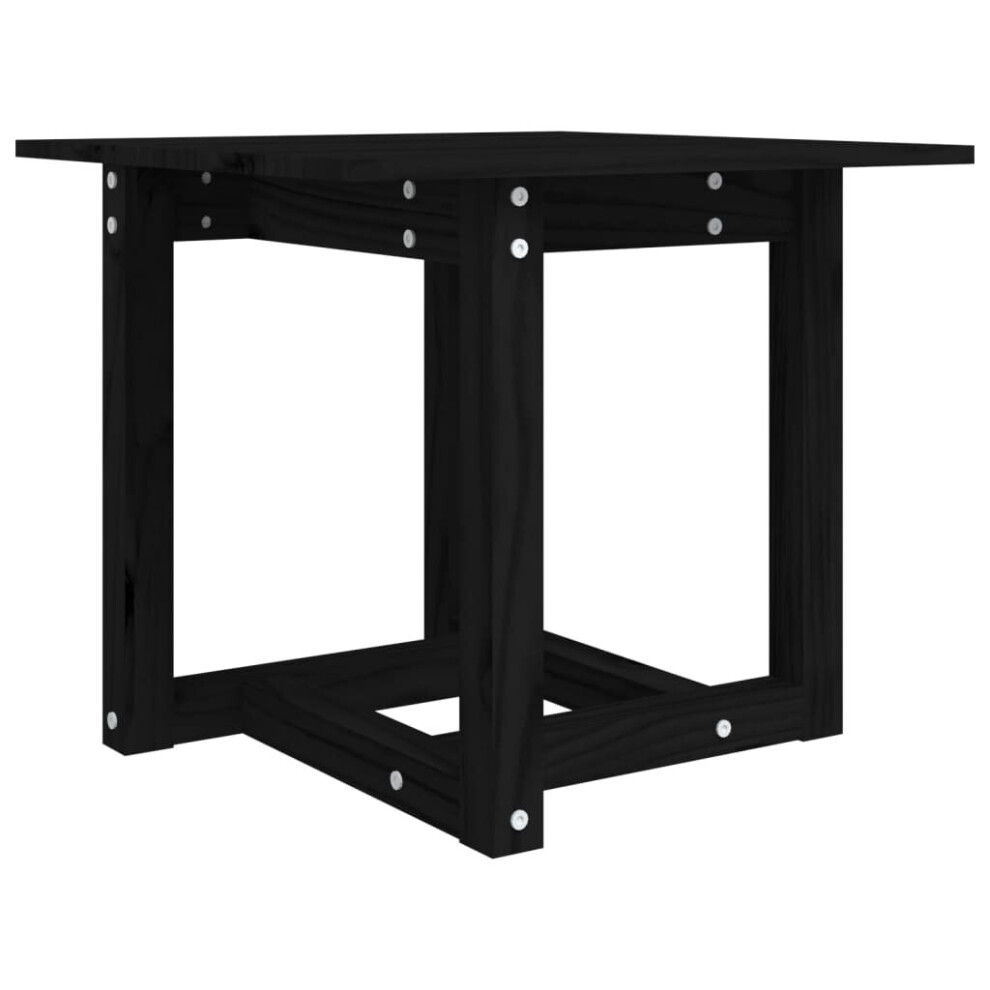 Vidaxl (Black, 50 X 50 X 45 Cm) Solid Wood Pine Coffee Table Multi Colours 110X55x45 Cm/50X50x45 Cm