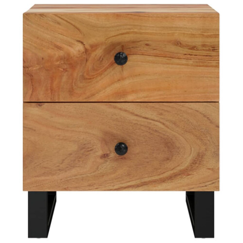 VidaXL (2 Acacia) vidaXL Bedside Cabinet Bed Table Telephone Stand Nightstand Solid Wood Mango 2