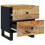 VidaXL (2 Mango) vidaXL Bedside Cabinet Bed Table Telephone Stand Nightstand Solid Wood Mango 10