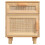VidaXL (Brown, 2) vidaXL 1/2x Solid Wood Pine Bedside Cabinet Natural Rattan Table Multi Colours 5