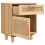 VidaXL (Brown, 2) vidaXL 1/2x Solid Wood Pine Bedside Cabinet Natural Rattan Table Multi Colours 6
