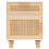 VidaXL (White, 2) vidaXL 1/2x Solid Wood Pine Bedside Cabinet Natural Rattan Table Multi Colours 5