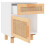 VidaXL (White, 2) vidaXL 1/2x Solid Wood Pine Bedside Cabinet Natural Rattan Table Multi Colours 6