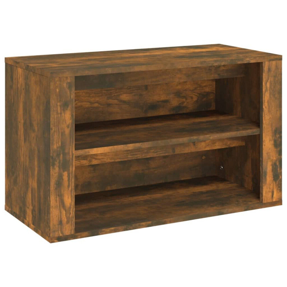 Vidaxl (Smoked Oak) Shoe Rack Engineered Wood Hallway Shoe Storage Cupboard Multi Colours