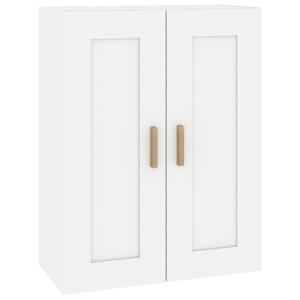 Vidaxl (White) Wall Cabinet Hanging Storage Cabinet Wall Cupboard Engineered Wood White