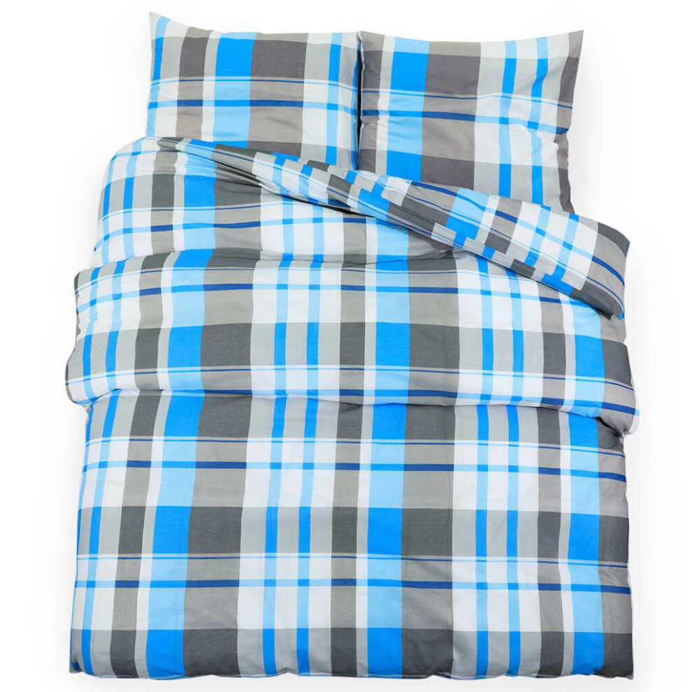 Vidaxl (200 X 200 Cm + 60 X 70 Cm) 1/2X Duvet Cover Set Cotton Duvet Slipcover Sheet Multi Colours/Sizes Grey
