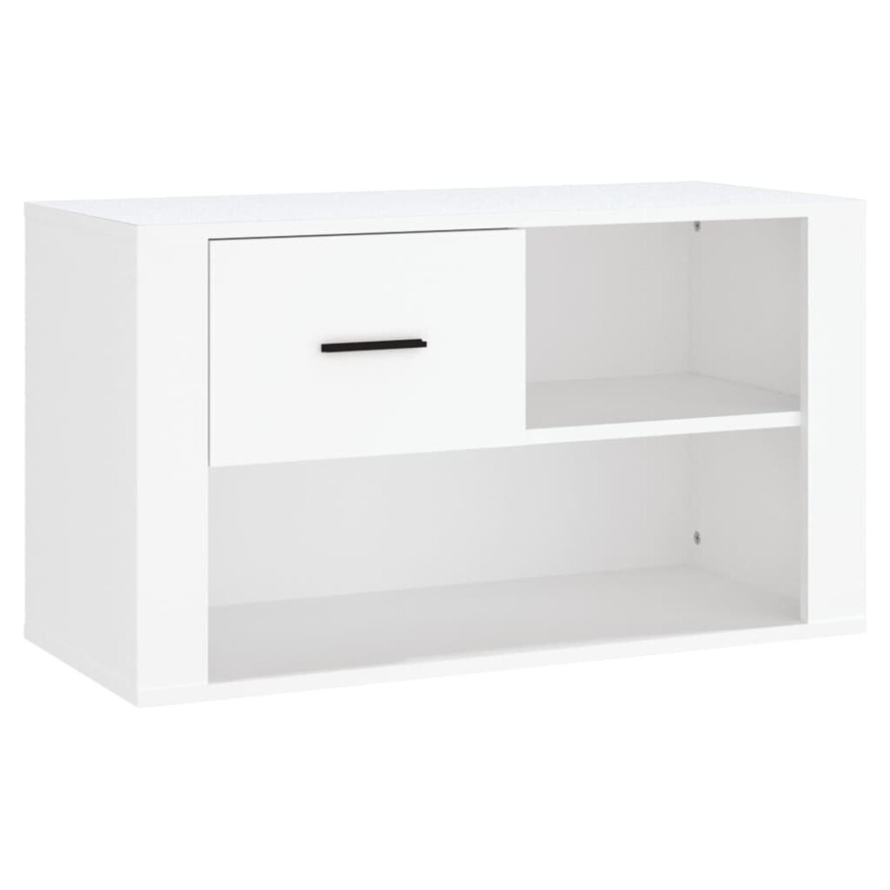 Vidaxl (White) Shoe Cabinet Engineered Wood Shoe Storage Cupboard Rack Multi Colours