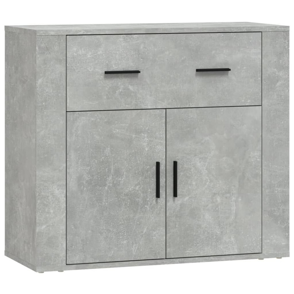 Vidaxl (Concrete Grey) Sideboard Side Cabinet Storage Cupboard Home Organiser Engineered Wood