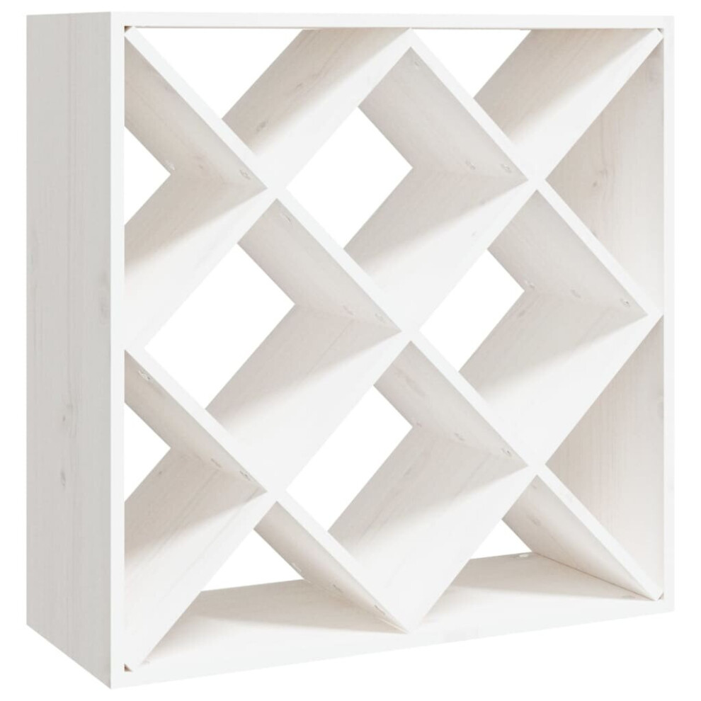 Vidaxl (White, With 12 Holes) Solid Wood Pine Wine Cabinet Alcohol Cabinet Rack Multi Colours/Models