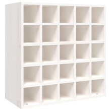(White, with 25 holes) vidaXL Solid Wood Pine Wine Cabinet Alcohol Cabinet Rack Multi Colours/Models