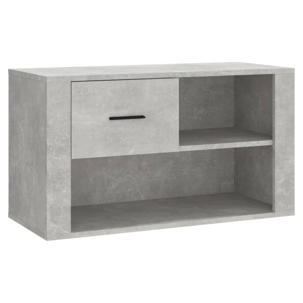 Vidaxl (Concrete Grey) Shoe Cabinet Engineered Wood Shoe Storage Cupboard Rack Multi Colours