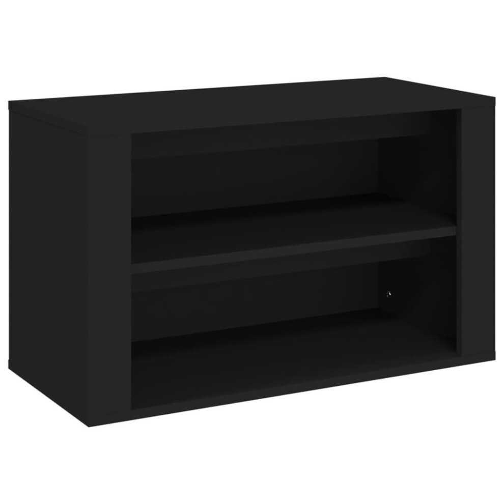 Vidaxl (Black) Shoe Rack Engineered Wood Hallway Shoe Storage Cupboard Multi Colours