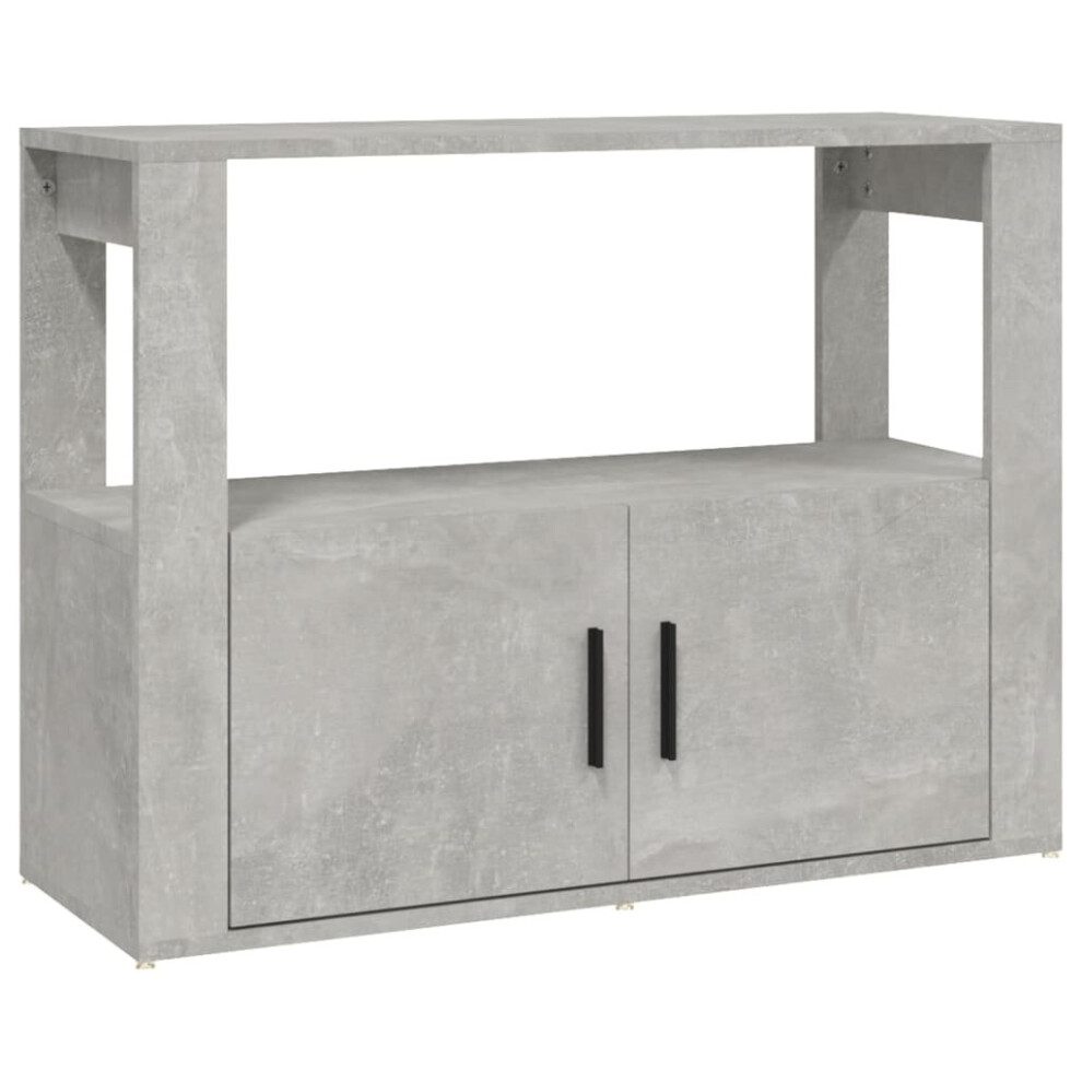 Vidaxl (Concrete Grey) Sideboard Engineered Wood Indoor Cupboard Home Organiser Multi Colours