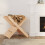 VidaXL (Brown) vidaXL Solid Wood Pine Log Holder Rack Lumber Storage Carrier Multi Colours 3