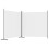 VidaXL (White, 348 x 180 cm) vidaXL Room Divider Wall Partition Screen Panel Room Separator Privacy Screen 5
