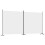 VidaXL (White, 348 x 180 cm) vidaXL Room Divider Wall Partition Screen Panel Room Separator Privacy Screen 1